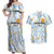 Custom Argentina Football Couples Matching Off Shoulder Maxi Dress and Hawaiian Shirt Vamos La Albiceleste Camouflage Style - Wonder Print Shop