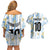Custom Argentina Football Couples Matching Off Shoulder Short Dress and Hawaiian Shirt Vamos La Albiceleste Camouflage Style - Wonder Print Shop