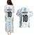 Custom Argentina Football Couples Matching Puletasi and Hawaiian Shirt Vamos La Albiceleste Camouflage Style - Wonder Print Shop