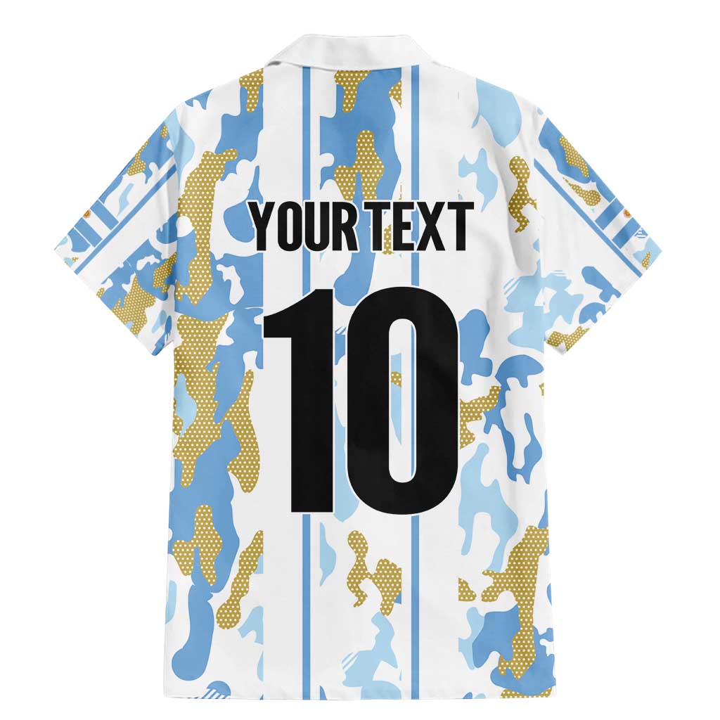 Custom Argentina Football Family Matching Mermaid Dress and Hawaiian Shirt Vamos La Albiceleste Camouflage Style - Wonder Print Shop