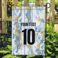 Custom Argentina Football Garden Flag Vamos La Albiceleste Camouflage Style - Wonder Print Shop