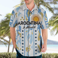 Custom Argentina Football Hawaiian Shirt Vamos La Albiceleste Camouflage Style - Wonder Print Shop