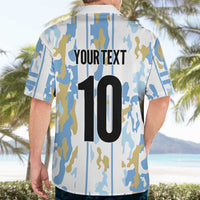 Custom Argentina Football Hawaiian Shirt Vamos La Albiceleste Camouflage Style - Wonder Print Shop