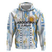 Custom Argentina Football Hoodie Vamos La Albiceleste Camouflage Style - Wonder Print Shop