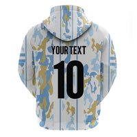 Custom Argentina Football Hoodie Vamos La Albiceleste Camouflage Style - Wonder Print Shop
