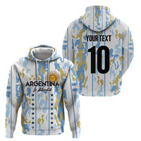 Custom Argentina Football Hoodie Vamos La Albiceleste Camouflage Style - Wonder Print Shop