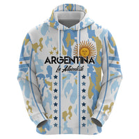 Custom Argentina Football Hoodie Vamos La Albiceleste Camouflage Style - Wonder Print Shop