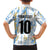 Custom Argentina Football Kid Hawaiian Shirt Vamos La Albiceleste Camouflage Style - Wonder Print Shop