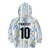 Custom Argentina Football Kid Hoodie Vamos La Albiceleste Camouflage Style - Wonder Print Shop