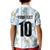 Custom Argentina Football Kid Polo Shirt Vamos La Albiceleste Camouflage Style - Wonder Print Shop