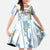 Custom Argentina Football Kid Short Sleeve Dress Vamos La Albiceleste Camouflage Style - Wonder Print Shop