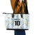 Custom Argentina Football Leather Tote Bag Vamos La Albiceleste Camouflage Style - Wonder Print Shop