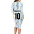 Custom Argentina Football Long Sleeve Bodycon Dress Vamos La Albiceleste Camouflage Style - Wonder Print Shop