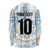 Custom Argentina Football Long Sleeve Shirt Vamos La Albiceleste Camouflage Style - Wonder Print Shop