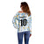 Custom Argentina Football Off Shoulder Sweater Vamos La Albiceleste Camouflage Style - Wonder Print Shop
