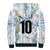 Custom Argentina Football Sherpa Hoodie Vamos La Albiceleste Camouflage Style - Wonder Print Shop