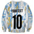Custom Argentina Football Sweatshirt Vamos La Albiceleste Camouflage Style - Wonder Print Shop