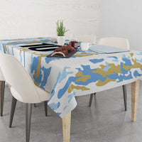 Custom Argentina Football Tablecloth Vamos La Albiceleste Camouflage Style - Wonder Print Shop