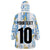 Custom Argentina Football Wearable Blanket Hoodie Vamos La Albiceleste Camouflage Style - Wonder Print Shop