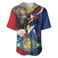 Custom Philippines World Champion Boxing Baseball Jersey Eagle-Grunge Design - Wonder Print Shop