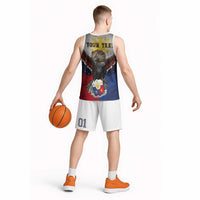 Custom Philippines World Champion Boxing Basketball Jersey Eagle-Grunge Design - Wonder Print Shop