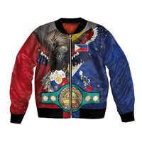 Custom Philippines World Champion Boxing Bomber Jacket Eagle-Grunge Design - Wonder Print Shop