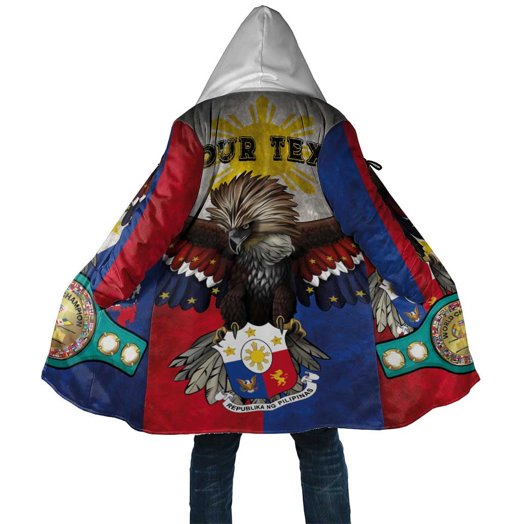 Custom Philippines World Champion Boxing Cloak Eagle-Grunge Design - Wonder Print Shop