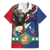 Custom Philippines World Champion Boxing Hawaiian Shirt Eagle-Grunge Design - Wonder Print Shop