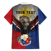 Custom Philippines World Champion Boxing Hawaiian Shirt Eagle-Grunge Design - Wonder Print Shop