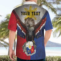 Custom Philippines World Champion Boxing Hawaiian Shirt Eagle-Grunge Design - Wonder Print Shop