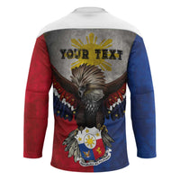 Custom Philippines World Champion Boxing Hockey Jersey Eagle-Grunge Design - Wonder Print Shop