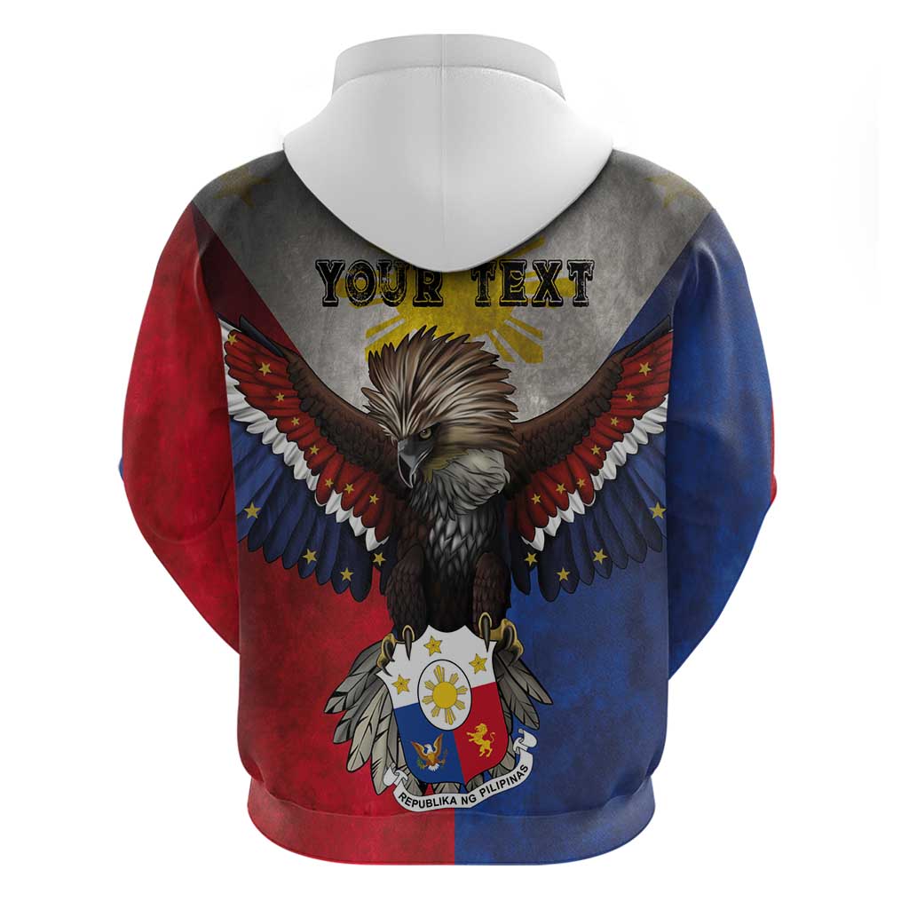 Custom Philippines World Champion Boxing Hoodie Eagle-Grunge Design - Wonder Print Shop