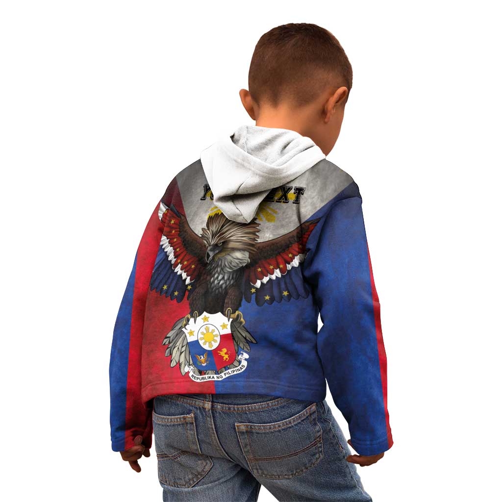 Custom Philippines World Champion Boxing Kid Hoodie Eagle-Grunge Design - Wonder Print Shop