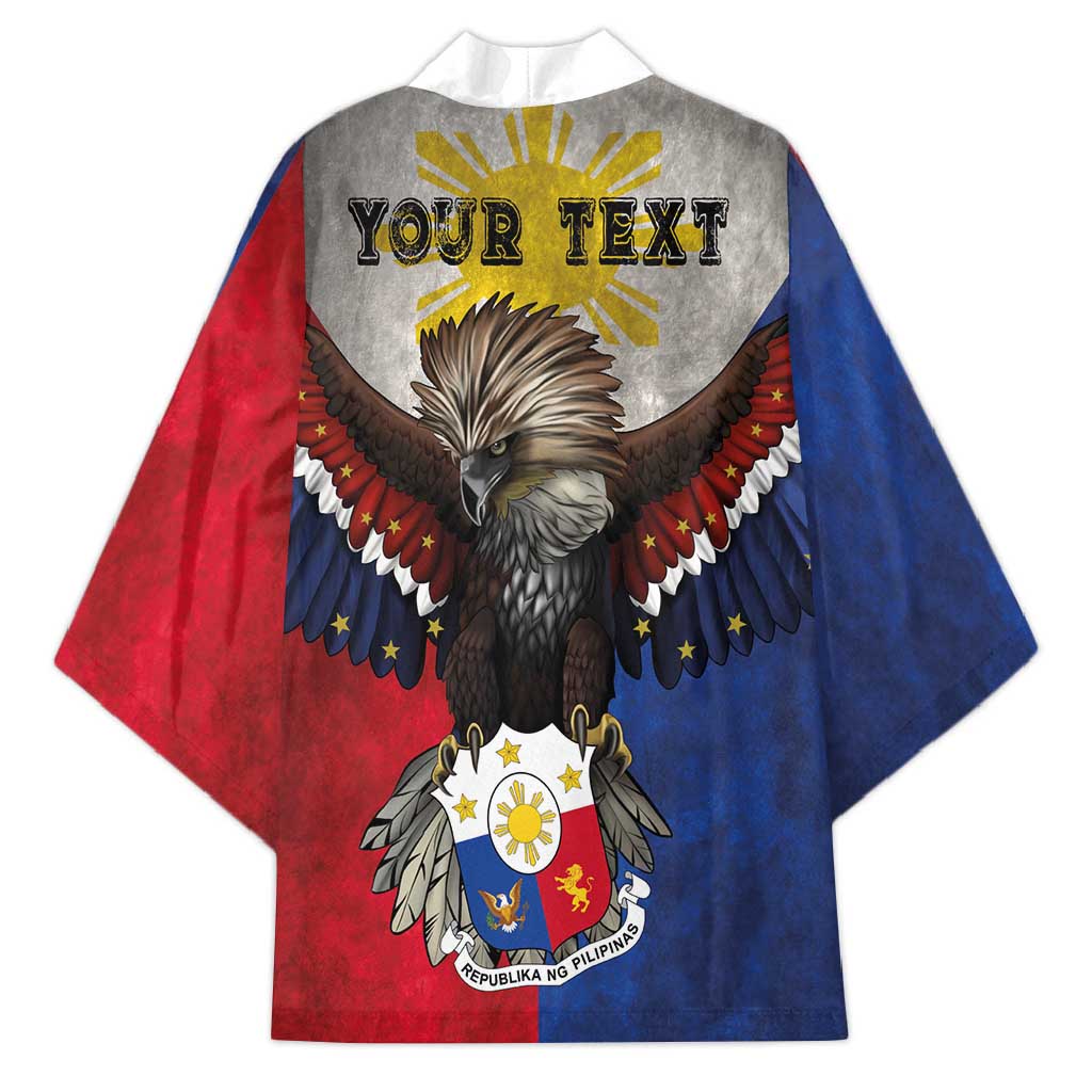 Custom Philippines World Champion Boxing Kimono Eagle-Grunge Design - Wonder Print Shop