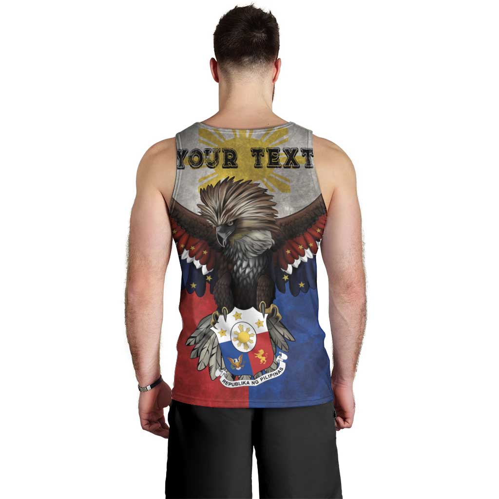 Custom Philippines World Champion Boxing Men Tank Top Eagle-Grunge Design - Wonder Print Shop