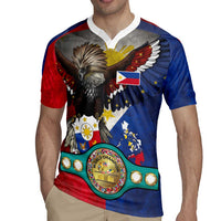 Custom Philippines World Champion Boxing Rugby Jersey Eagle-Grunge Design - Wonder Print Shop