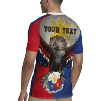 Custom Philippines World Champion Boxing Rugby Jersey Eagle-Grunge Design - Wonder Print Shop