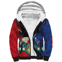 Custom Philippines World Champion Boxing Sherpa Hoodie Eagle-Grunge Design - Wonder Print Shop