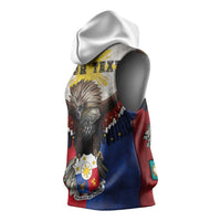 Custom Philippines World Champion Boxing Sleeveless Hoodie Eagle-Grunge Design - Wonder Print Shop