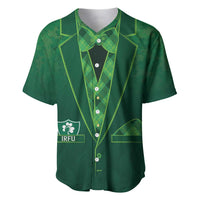 Custom Ireland Rugby Traditional Suit Costume Baseball Jersey Shamrock Sporty Style - Wonder Print Shop