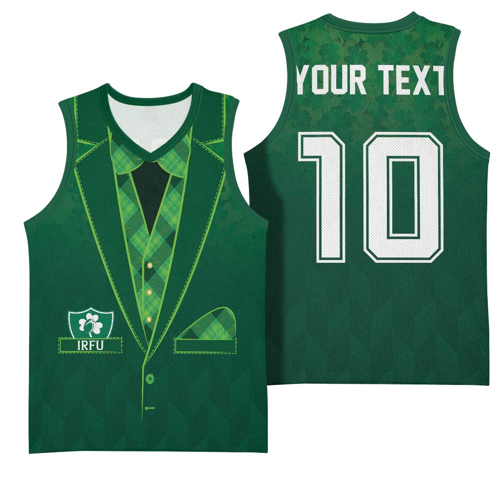 Custom Ireland Rugby Traditional Suit Costume Basketball Jersey Shamrock Sporty Style - Wonder Print Shop
