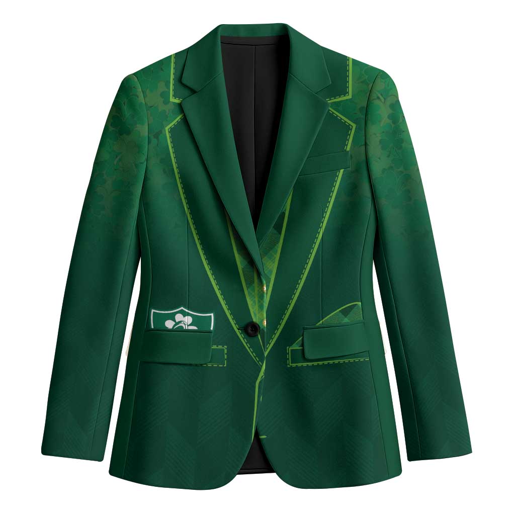 Custom Ireland Rugby Traditional Suit Costume Blazer Shamrock Sporty Style - Wonder Print Shop