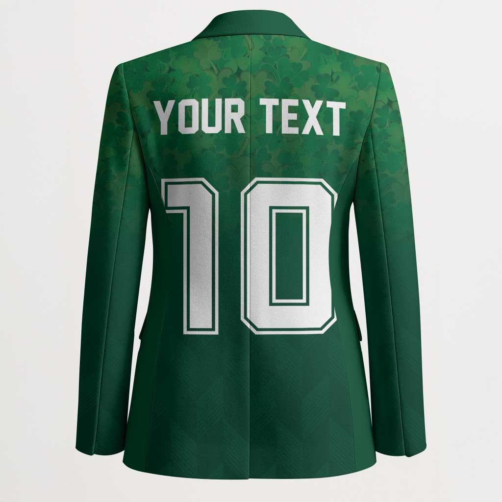 Custom Ireland Rugby Traditional Suit Costume Blazer Shamrock Sporty Style - Wonder Print Shop