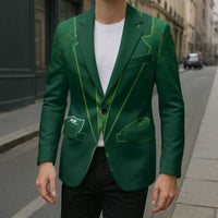 Custom Ireland Rugby Traditional Suit Costume Blazer Shamrock Sporty Style - Wonder Print Shop