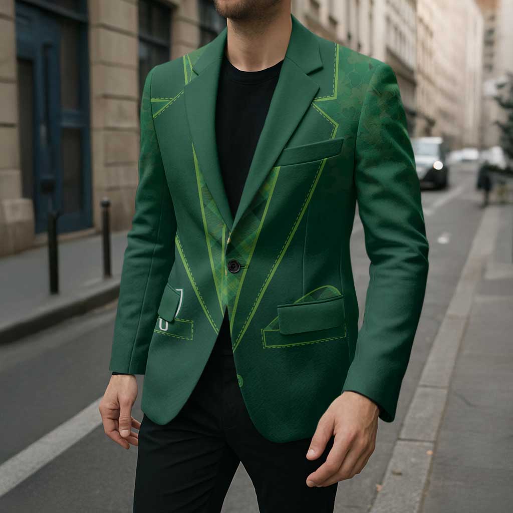 Custom Ireland Rugby Traditional Suit Costume Blazer Shamrock Sporty Style - Wonder Print Shop