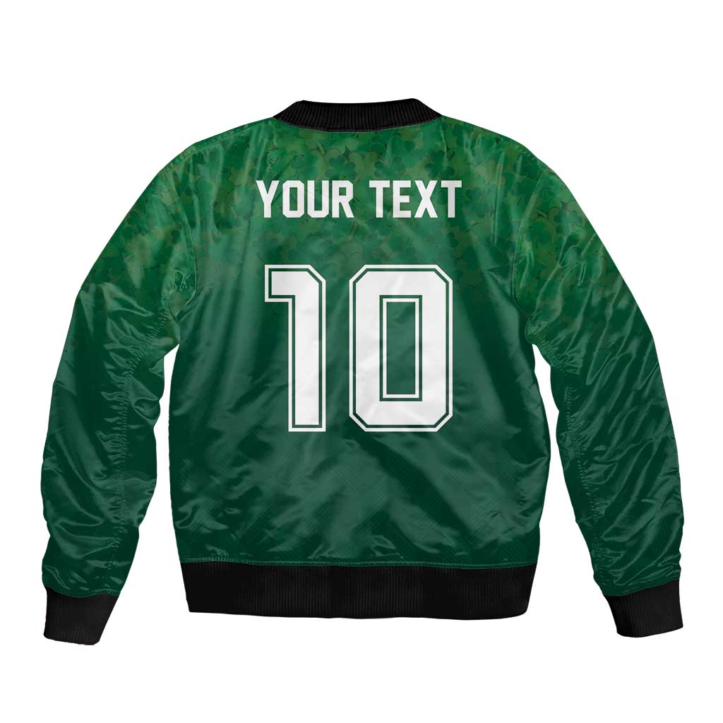 Custom Ireland Rugby Traditional Suit Costume Bomber Jacket Shamrock Sporty Style - Wonder Print Shop