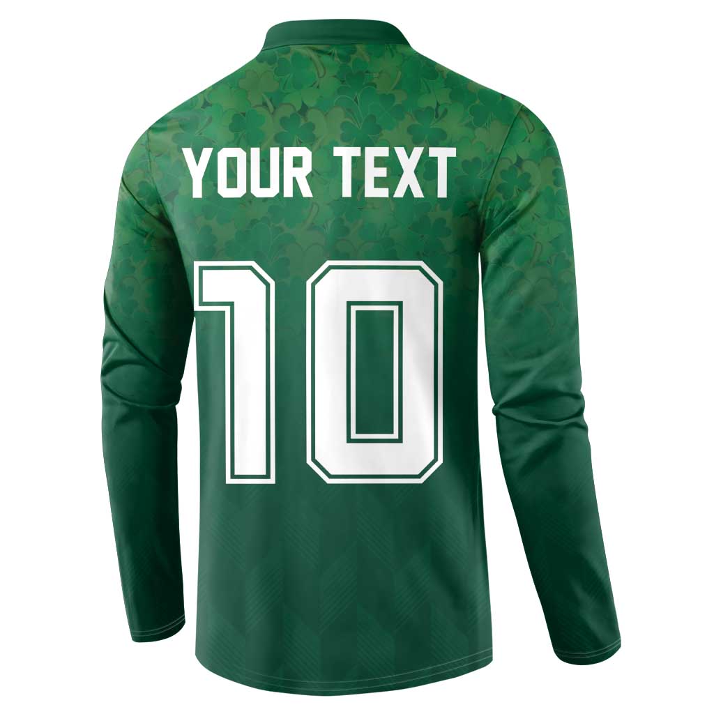Custom Ireland Rugby Traditional Suit Costume Button Sweatshirt Shamrock Sporty Style - Wonder Print Shop