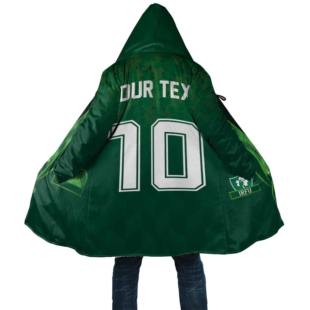 Custom Ireland Rugby Traditional Suit Costume Cloak Shamrock Sporty Style - Wonder Print Shop