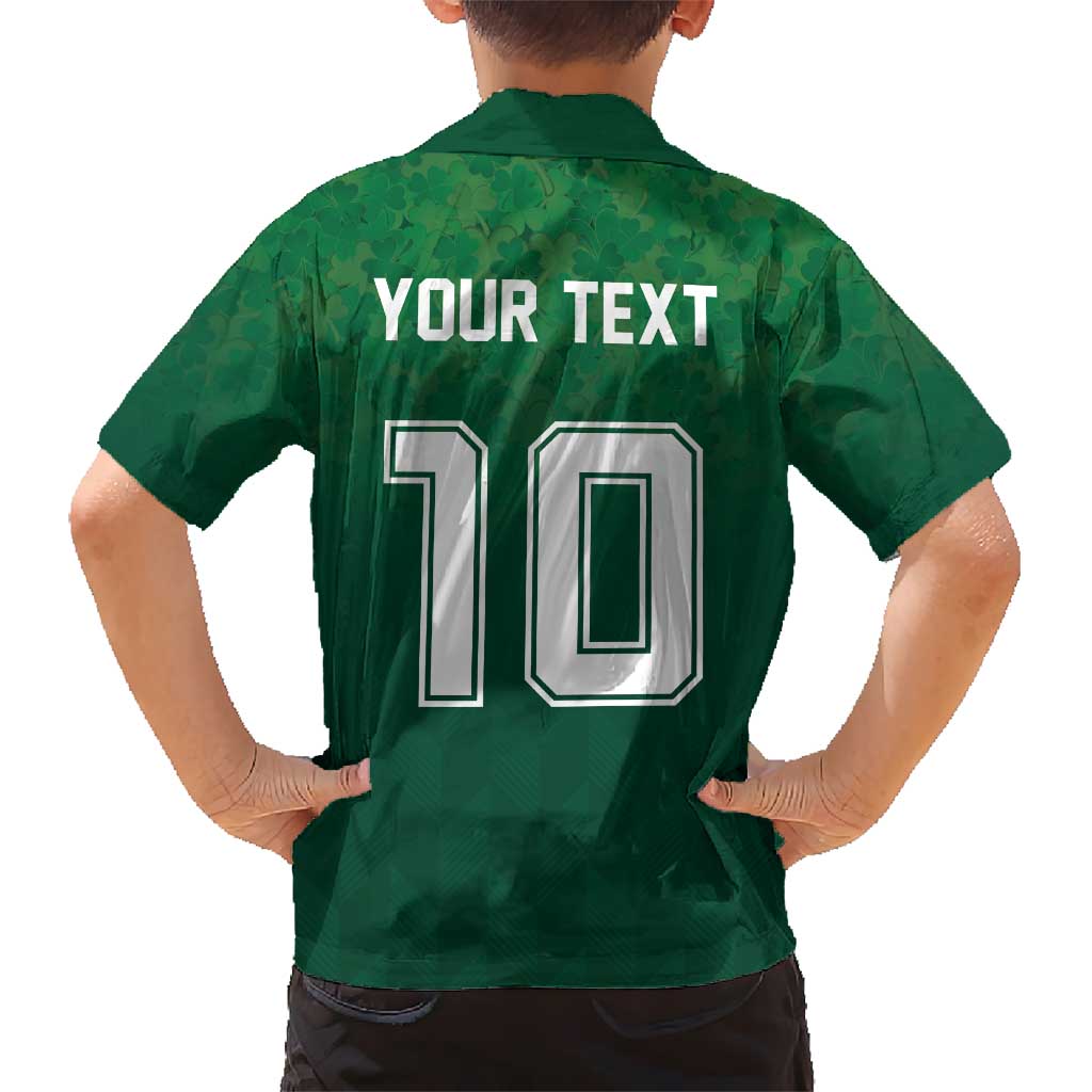 Custom Ireland Rugby Traditional Suit Costume Kid Hawaiian Shirt Shamrock Sporty Style - Wonder Print Shop