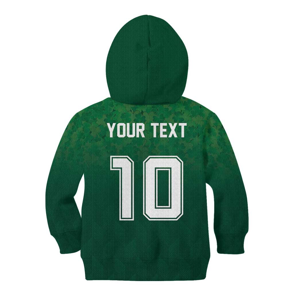 Custom Ireland Rugby Traditional Suit Costume Kid Hoodie Shamrock Sporty Style - Wonder Print Shop
